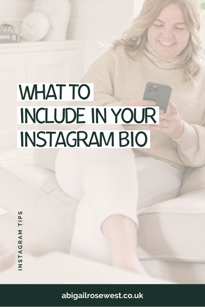 What to include in your Instagram bio